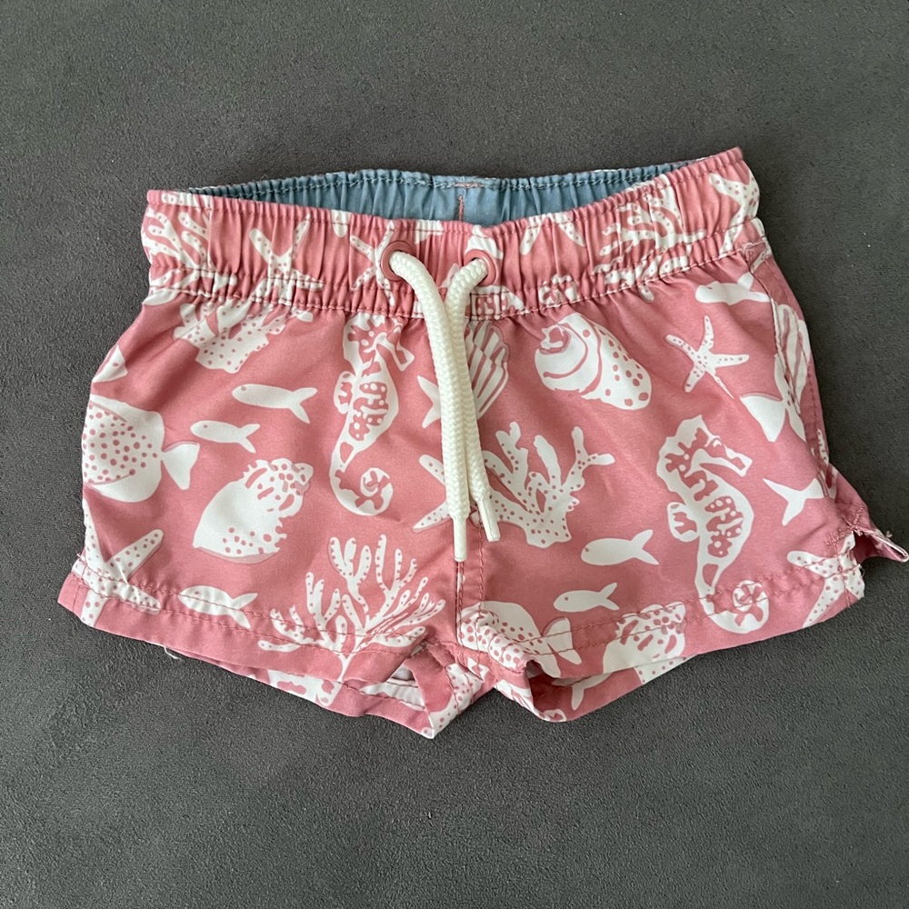 Little Planet by Carter’s 3 month Baby Seashell Print Recycled Swim Trunks